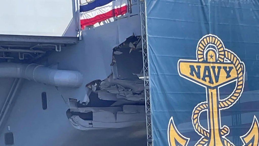 La Marine a expliqué pourquoi des dégâts étaient encore constatés sur l'USS Harry Truman des mois après une collision en mer.