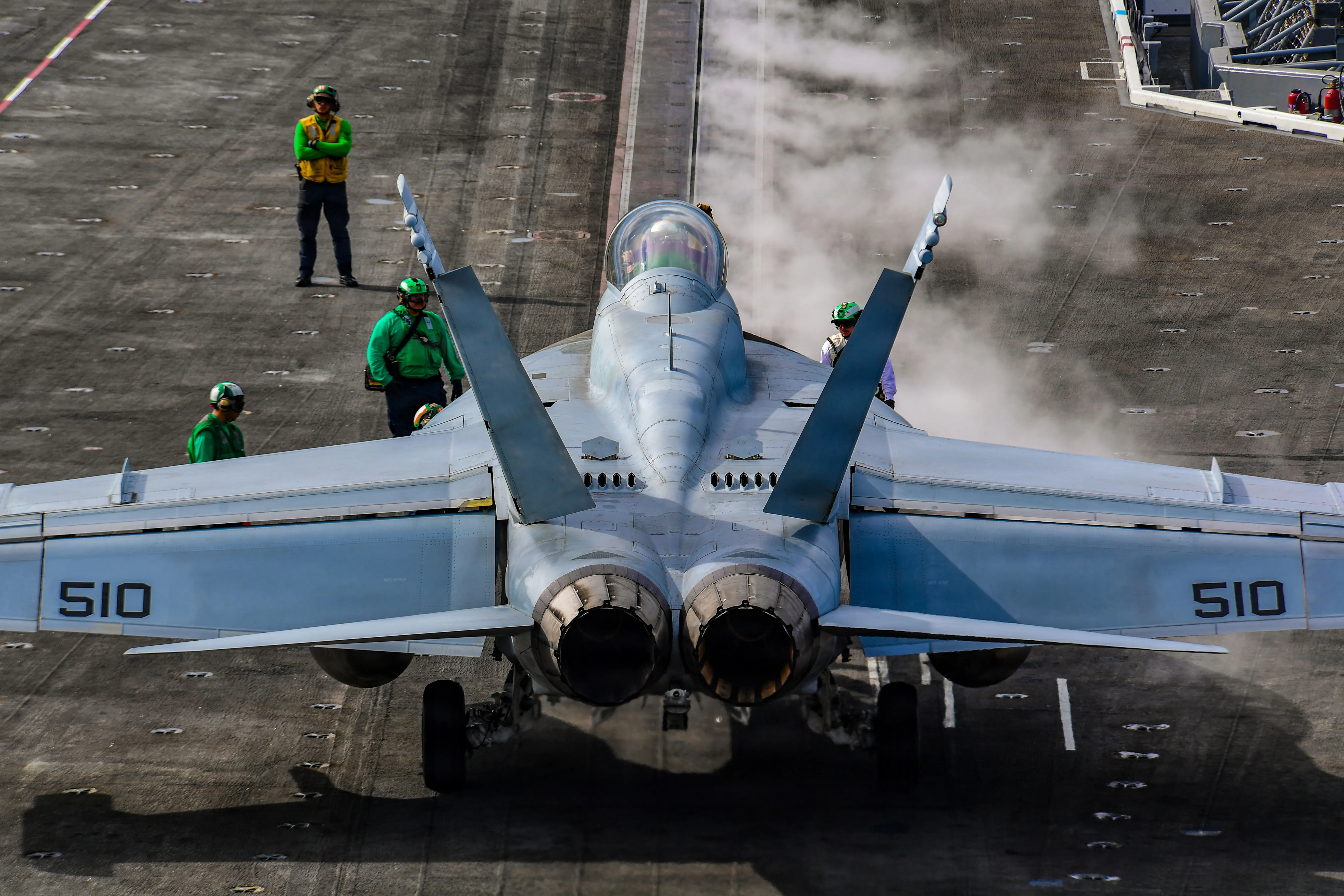 Un Growler EA-18G, affecté aux « Gauntlets » du Escadron d